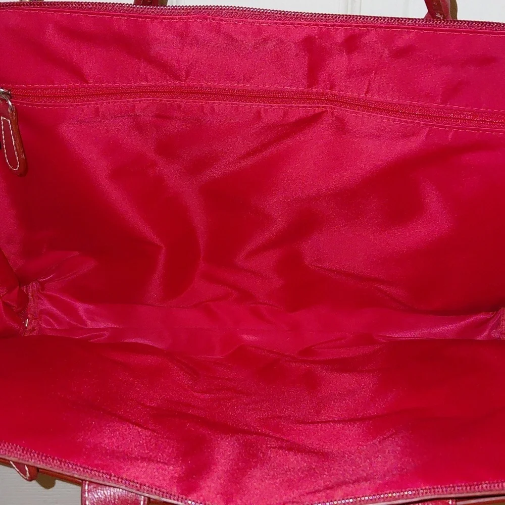 EUC Red Lodis Briefcase, Shoulder Strap & Handles, Pristine, See Note* - Picture 3 of 9